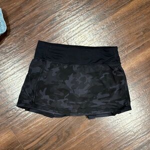 Lululemon Black Camo Skirt